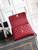 Chanel AS2216 Small Flap Bag with Top Handle calfskin diamante gold metal Red