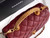 Chanel AS2216 Small Flap Bag with Top Handle calfskin diamante gold metal Red