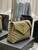 YSL 574946 Saint Laurent Loulou Medium Bag In Matelasse "Y" Leather Green