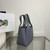 Prada 1BA349 Mini leather handbag Lake Blue Silver