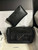 Chanel A8003 25p Evening Bag Lambskin Rhinestones Pearls A01112 Black