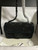 Chanel A8003 25p Evening Bag Lambskin Rhinestones Pearls A01112 Black