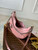 LV N85900 Louis Vuitton Loop Pm Ostrich leather Bag Pink Glaze