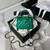 Chanel AS4109 Mini Flap bag With top handle Shiny Lambskin & Gold-Tone Metal Green