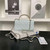 Chanel AP3238 Flap Chain Bag Light Blue Lambskin Gold With Handle Bag