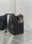 Dior Small D-Motion Bag Macrocannage Lambskin M2851 Black