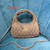 MiuMiu 5BC153 Wander matelassé nappa leather hobo bag Apricot