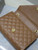 YSL 600195 Envelope Small In Quilted Grain De Poudre Embossed Leather Caramel