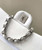 Chanel A01112 Flap Classic 11.12 Handbag Sequined & Lambskin White