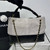 Chanel AS5634 Small Shopping Bag Suede Calfskin Shiny Lambskin Gray & Black