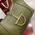 Gucci 837467 Gucci Softbit Medium Top Handle Bag Dark Green