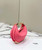 Fendi 7AS089 Nano Fendigraphy Rose Pink Leather Charm 80056S