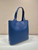 Prada 2VG092 Leather Tote Shoulder Bags Blue