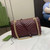 Gucci 443497 GG Marmont Matelassé shoulder Bag Dark Red