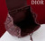 Dior Medium Dior Caro Backpack Wine Red Macrocannage Lambskin M6301
