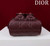 Dior Medium Dior Caro Backpack Wine Red Macrocannage Lambskin M6301