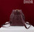Dior Medium Dior Caro Backpack Wine Red Macrocannage Lambskin M6301