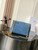 Celine 115853 Medium Celine Victoire Bag In Denim blue canvas