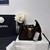 Chanel AS5631 Mini Hobo Velvet & Gold-Tone Metal Brown