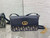 Dior S2350 30 Montaigne Avenue East-West Double Carry Mini Bag Blue Oblique Jacquard