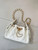 Chanel Mini Hobo Lambskin & Gold-Tone Metal AS5631 White