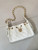 Chanel Mini Hobo Lambskin & Gold-Tone Metal AS5631 White