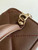 Chanel AP4933 Long Vanity with Chain Grained Shiny Calfskin Dark Brown