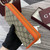 Gucci GG Emblem zip around wallet 819122 Biege & orange