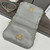 Loewe Large Puffer Goya Bag in Pleated Shiny Nappa 062466 Gray