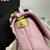 Chanel 25P AS5356 Meduim Flap Bag With Top Handle Pink Lambskin