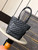 Chanel A98003 Vintage Large Bucket bag Black with White CC