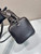 Prada Small nappa leather duffle bag 2VC046 Dark Brown