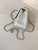 Chanel Mini Flap Shiny Lambskin & Gold-Tone Metal AS5758 Light Grey