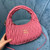 MiuMiu 5BC153 Wander matelassé nappa leather hobo bag Pink