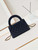 Chanel AS4416 Mini Shopping Bag shiny aged Calfskin Gold tone metal Dark Blue