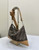 FENDI Thin Zipper Messenger Bag 7VA390 Brown FF jacquard fabric bag 8631