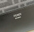 FENDI Thin Zipper Messenger Bag 7VA390 Black FF jacquard fabric bag 8631