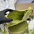 Prada Re-Edition Saffiano leather mini-bag 1BC204 Lemon Green