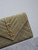 YSL 600195 Envelope Small In Quilted Dark Green Suede Leather