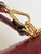 LV M87107 Louis Vuitton Ostrich Rose Des Vents MM Wine red