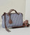 Fendi 8BL155 By The Way Soft Medium Blue denim-effect FF jacquard bag 8665BL