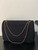Chanel AS4661 Flap Bag CF Airport Velvet & Silver-Tone Metal Black