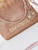 Chanel AS4894 Mini Handbag 22 bag evening bag Strass & Gold-Tone Metal Light Pink