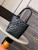 Chanel A98002 Vintage Bucket bag Black with Patent leather