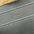 Fendi 8BN327 Peekaboo ISeeU Small Gray Ostrich leather bag
