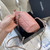 Chanel AS4386 Clutch with chain Grained Shiny Calfskin Pink