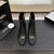 Chanel G46755 color-blocked high-heeled ankle boots C90335