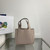 Prada 1BA349 Mini leather handbag Nude Silver