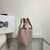 Prada 1BA349 Mini leather handbag Nude Silver