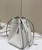 Fendi Mini Origami 8BS083 White leather mini bag that can be transformed 8626As